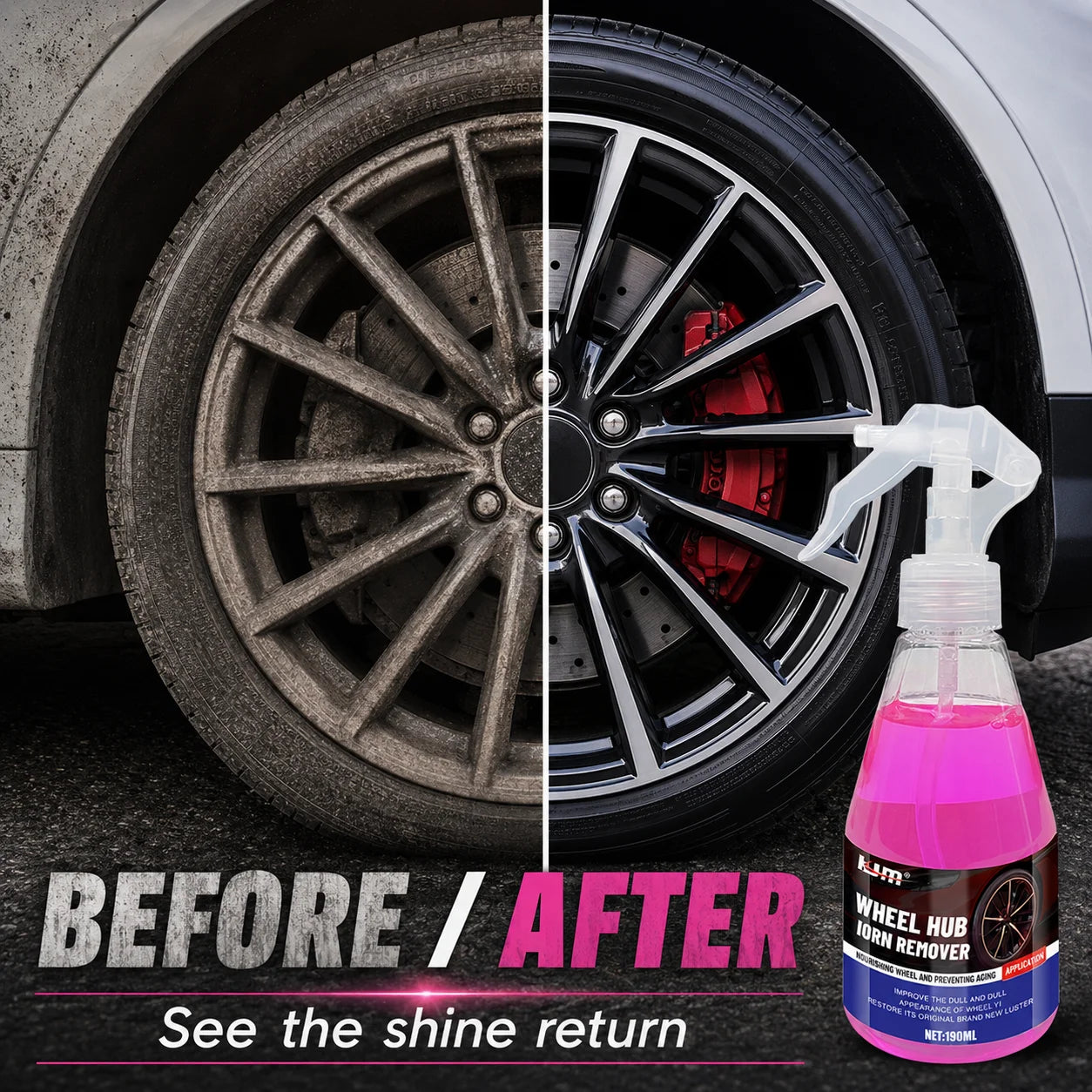 KJM Car Wheel Cleaner Spray