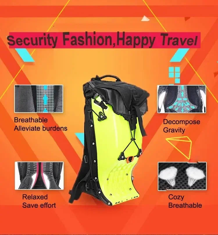 Motorcycle Backpack – 25L Hard Shell Waterproof Racing Backpack