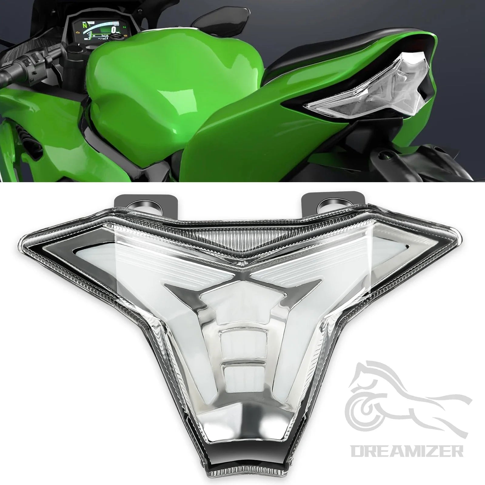 For Kawasaki Ninja 400 250 ABS EX400 EX250 Z400 Z250 2019-2023 Motorcycle Taillight Rear Brake Turn Signal Integrated Tail Light