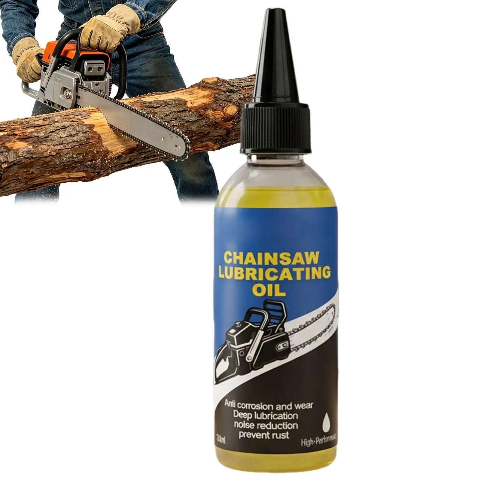 Chainsaw Lubricating Oil 100ml – Anti-Rust Deep Penetrating Chain Lube for Motorcycle Bicycle Chainsaw Hedge Trimmer – $12