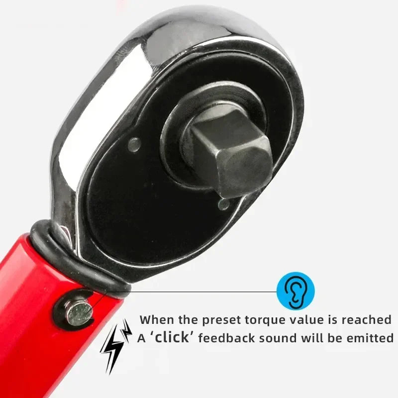 LIXIU 1/2” Heavy-Duty Torque Wrench – 10–210 Nm – Blow-Molded Case – Cr-V Steel – Car / Motorcycle / Bicycle – from $74
