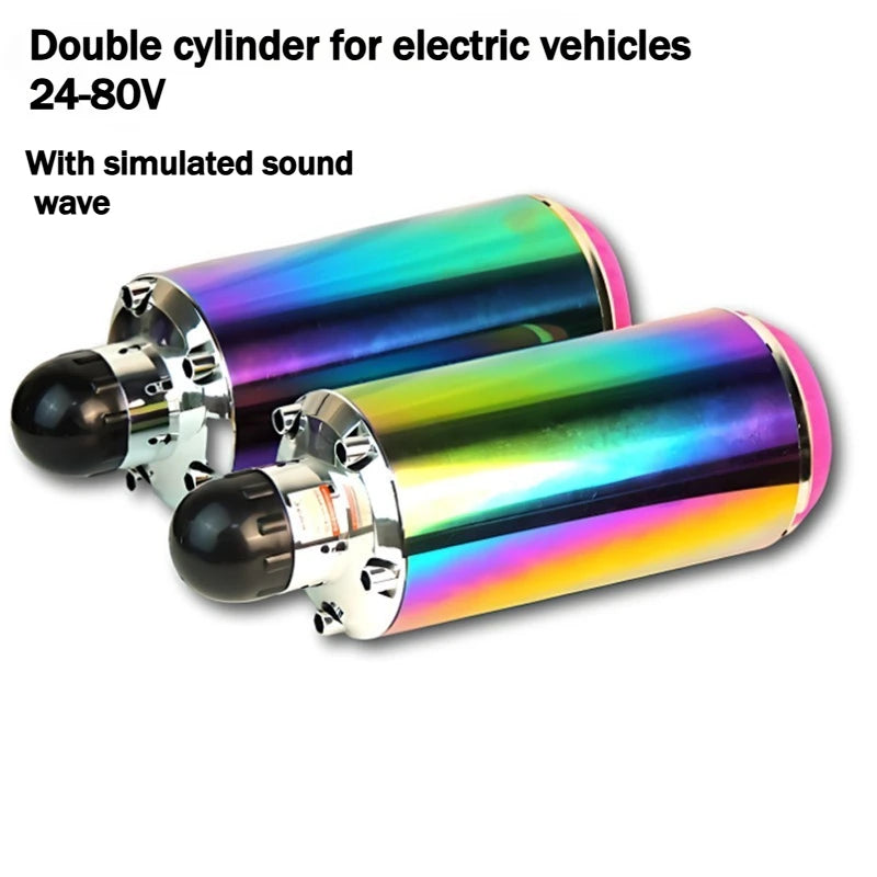 Motorcycle Speakers – Electric Exhaust Pipe Audio System, IP66 Waterproof