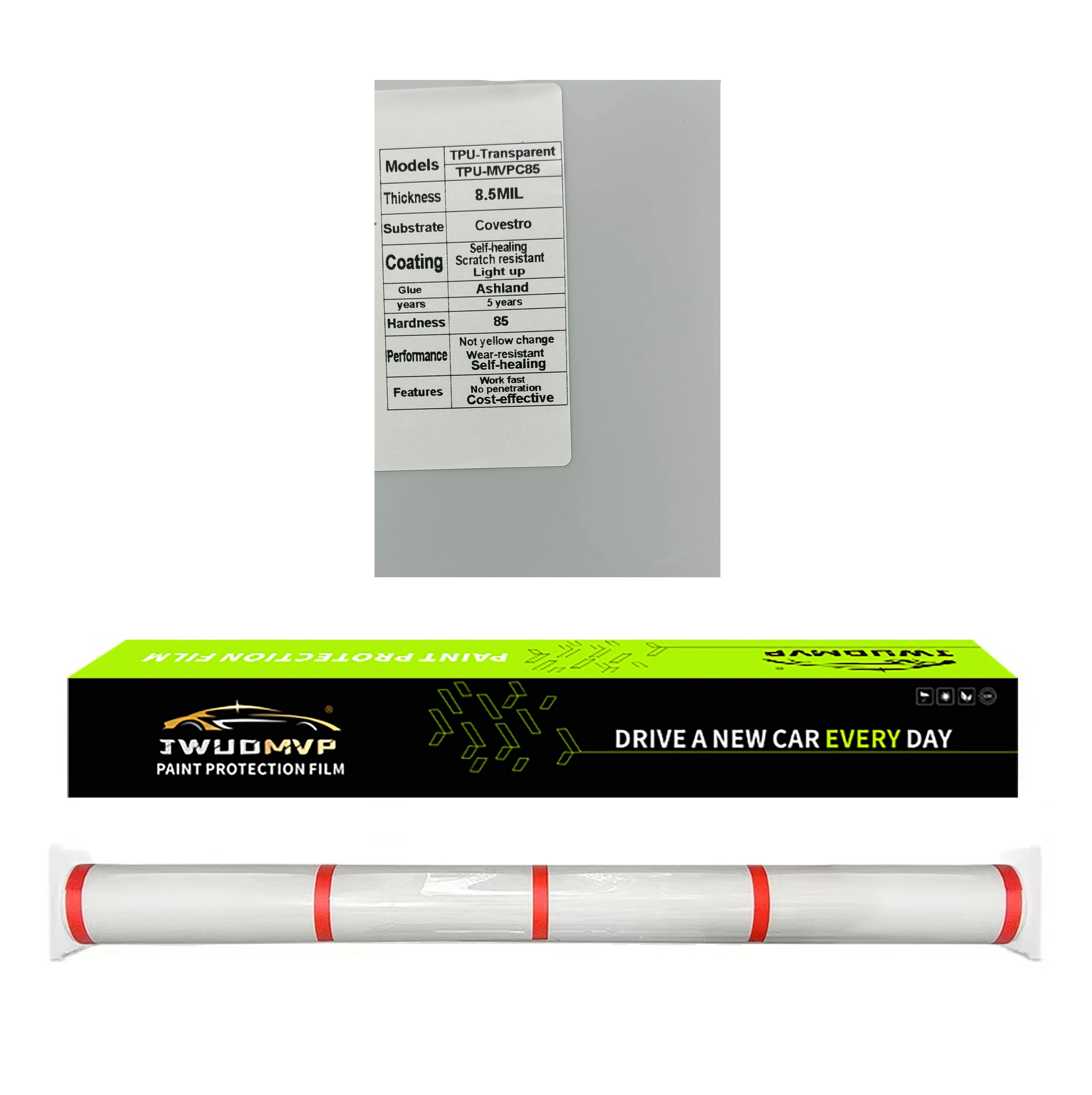 TPU PPF Bulk Roll 1.52×15m – Self-Healing Paint Protection Film – BASF / Covestro / Lubrizol – 7.5 / 8.5 / 10mil – Transparent / Gloss Black / Matte Black / Matte – $383–657