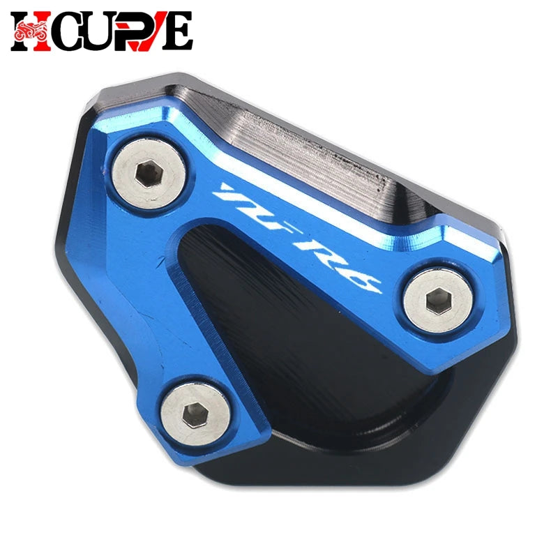 Motorcycle CNC Kickstand Foot Side Stand Extension Pad Support Plate Enlarge Stand For YZF-R6 YZFR6 YZF R6 2006-2016 – HICurves CNC Aluminum Blue Red Gold Black Titanium