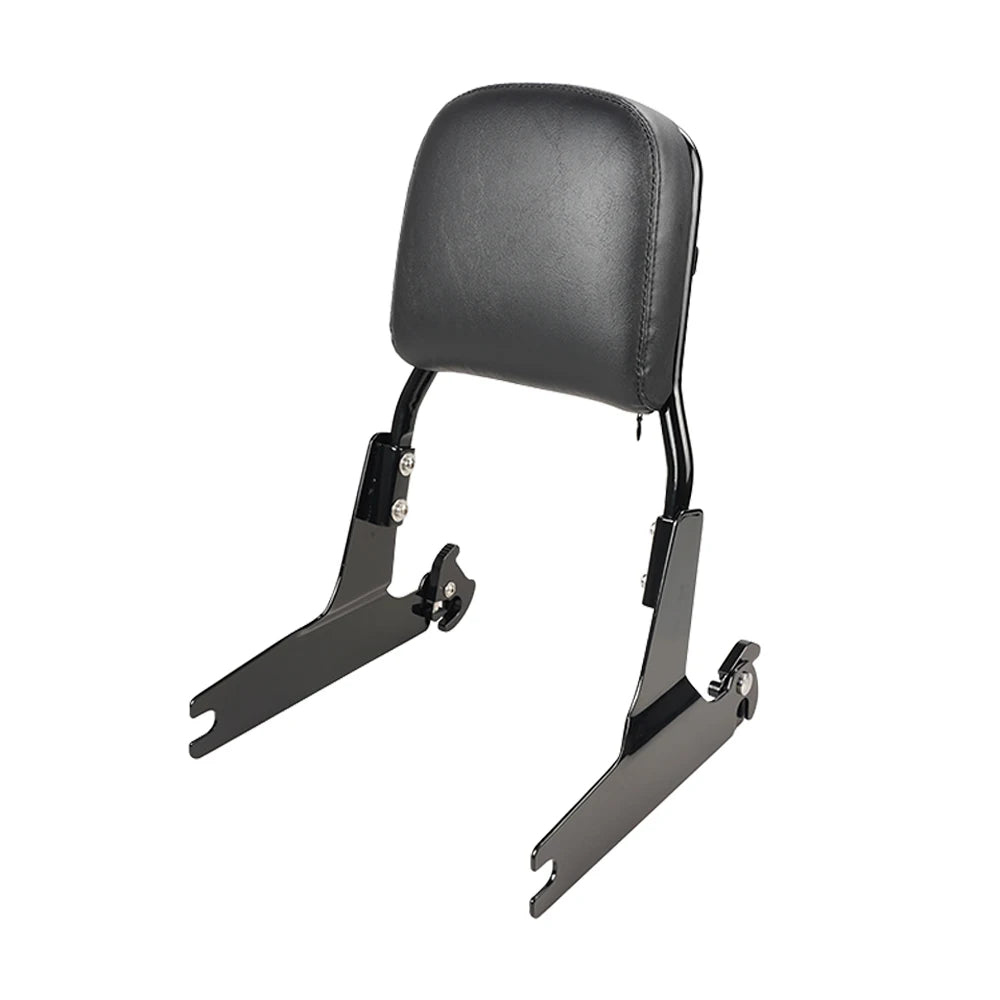 Motorcycle Rear Passenger Detachable Sissy Bar Backrest With Cushion Pad Fit For Harley Softail Heritage Classic 2000 - 2017