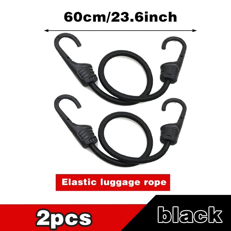 Bungee Straps – 2/4/6PCS Elastic Motorcycle Cargo Straps with Hooks