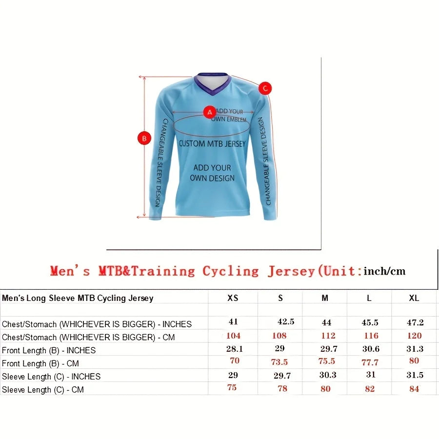New retro long-sleeved motorcycle suit breathable quick-drying mountain bike motocross suit long-sleeved riding suit