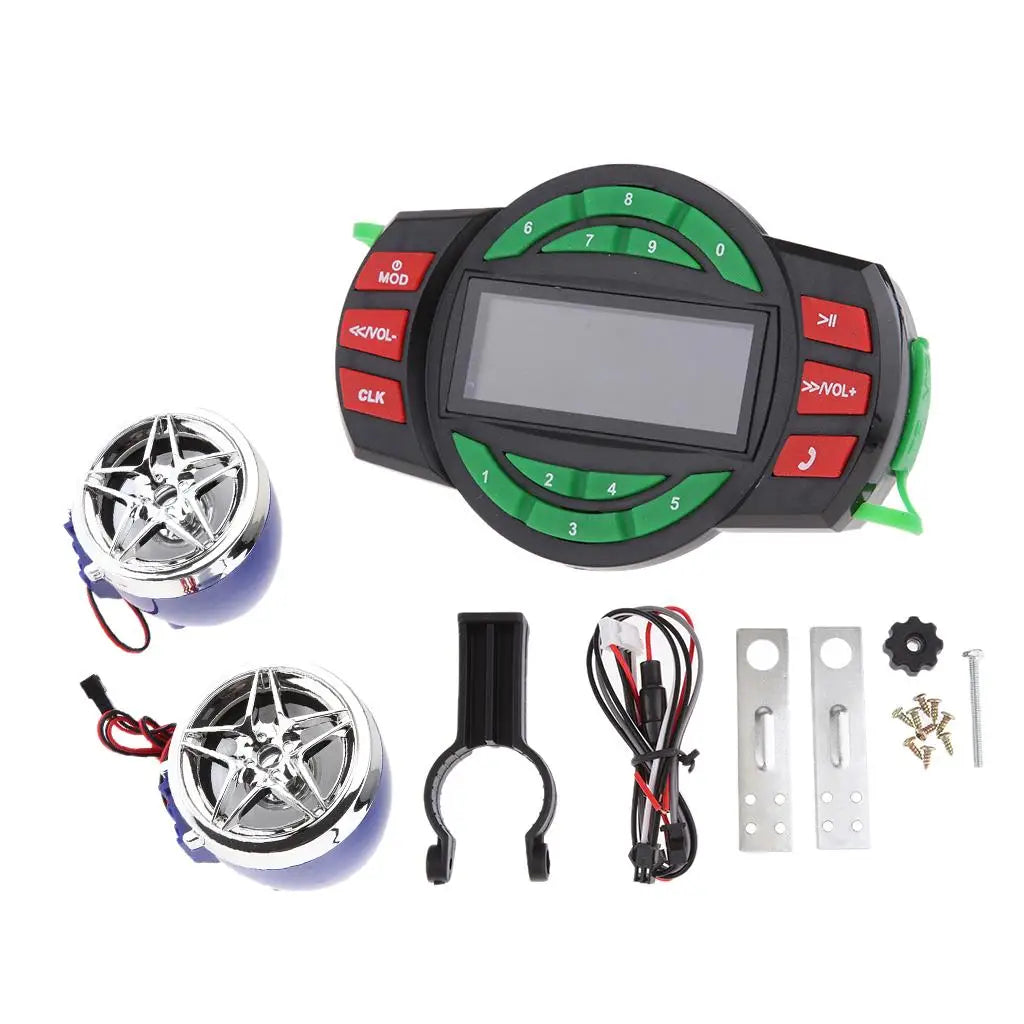 Motorcycle Speakers – Bluetooth Amplifier & Waterproof FM Radio