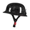 Carbon Fiber Helmets – Forged Carbon Fiber Retro Half Face Motorcycle Helmet, German-Style Lightweight Design