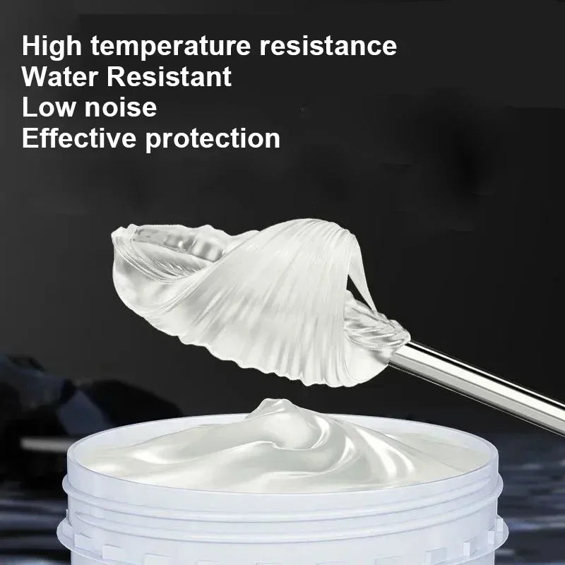 White Multipurpose Grease Lubricant 100g – Car Door Hinge Sunroof Track Seat Rail Trunk Lock – Anti-Noise Anti-Rust Anti-Wear – Grease / Grease+Brush / Grease+Brush+Towel – $14