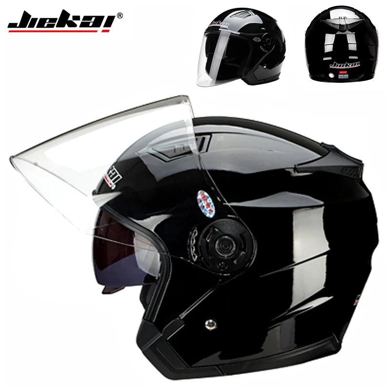Double Lens Motorcycle Half Helmets