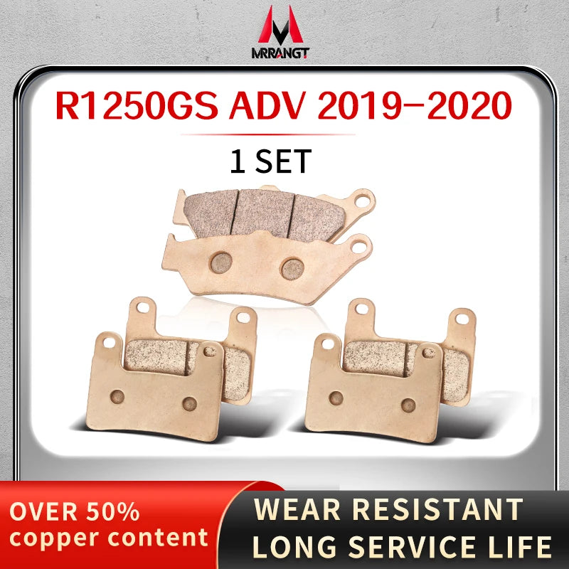 Sintered Metal Brake Pads for BMW R1200GS R1200RT R1250R R1250RT R1250SE R1250LE R1250GS ADV – Brake Pad Tools – Front / Rear – from $18