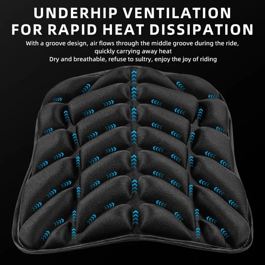 Motorcycle Seat Cushion – 3D Comfort Gel Pad Breathable Seat Cover