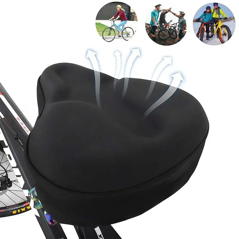 Universal Gel Bike Seat Cushion Cover Shockproof Comfortable Bicycle Saddle for Electric Road MTB Cycling
