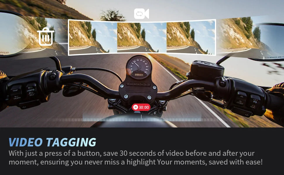 Drift Ghost XL PRO 4K WiFi IPX7 Waterproof Motorcycle Camera Helmet Cam 140° 300° Lens 3000mAh Live Stream Vlog Dash Cam Motorcycle Camera for Motorcycle Bicycle Outdoor