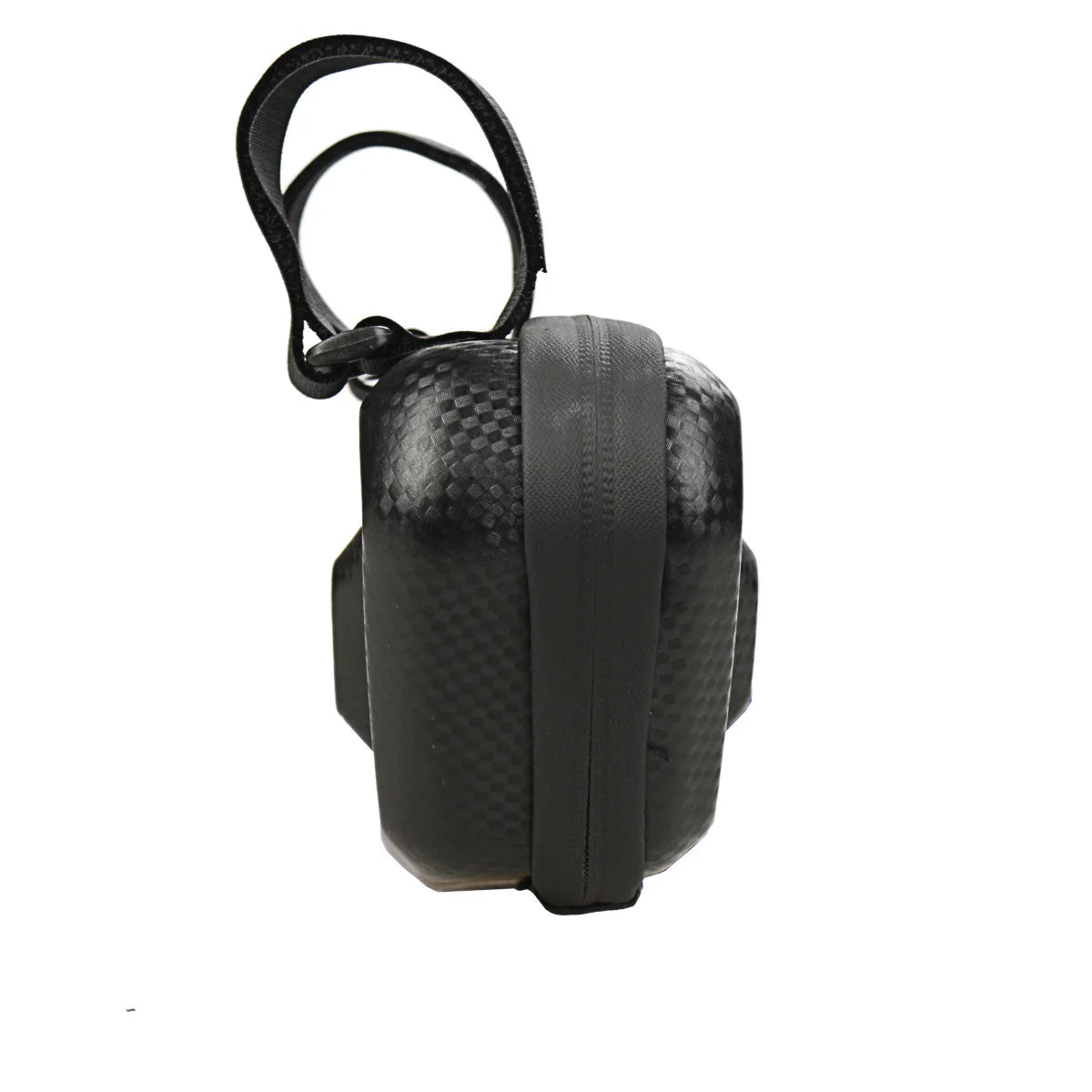 Large Capacity Motorcycle Side Bag Universal No Logo Saddlebag Waterproof Multifunctional Storage Pouch EVA Hard Shell Triangle Bag – Black (Left-B / Right-A / One Pair-AB)