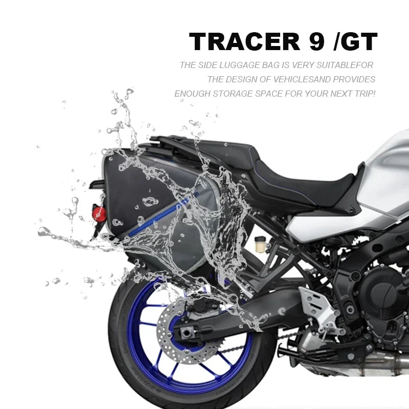 WUMFIRE Yamaha Tracer 9 Tracer 9 GT Motorcycle Parts Liner Inner Luggage Storage Side Box Bags Saddlebag Waterproof Expandable for Yamaha Tracer 9 Tracer9 GT 2020 2021 – Black (2PCS)
