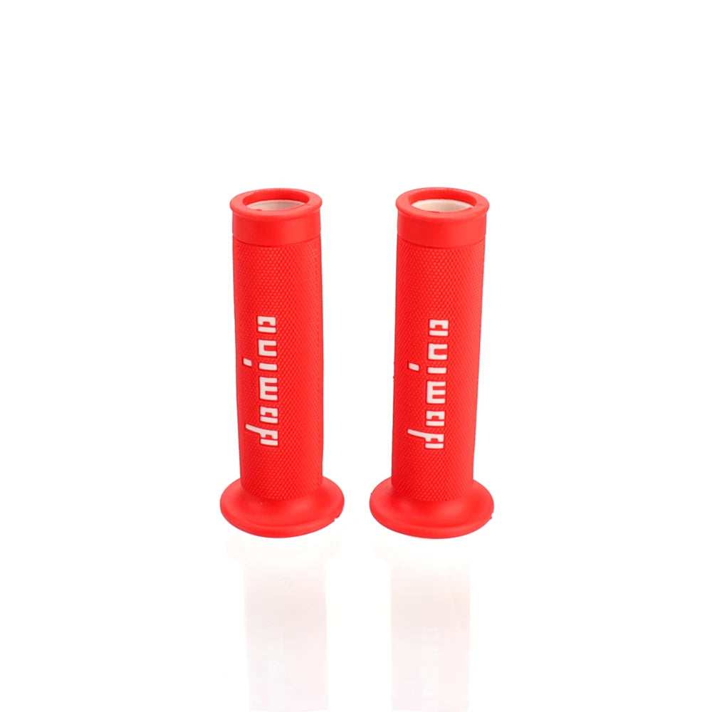 Universal Motorcycle Handlebar Grips 7/8" Left 22mm Right 24mm Non-Slip Silicone Gel Rubber Brake Grips for ATV Dirt Pit Bike Racing Motocross – 9 Colors (1 Pair)