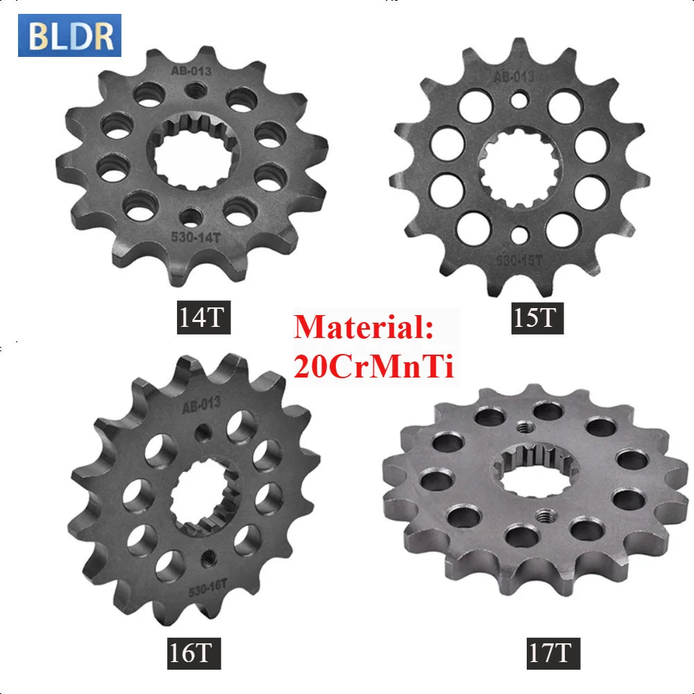 530 Front Sprocket 14T–17T Suzuki GSX