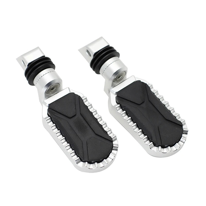 BMW F750GS F850GS F850GS Adventure 2018–2023 Adjustable Front & Rear Foot Pegs – Aluminum + Rubber – Silver or Black – Fixed or 360° Adjustable – $77–$97