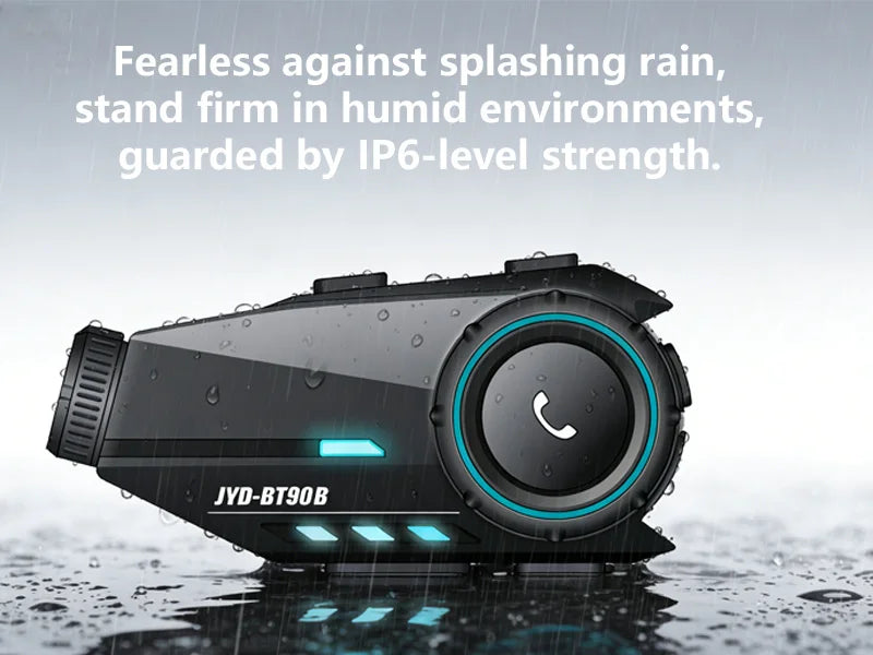 Motorcycle Bluetooth Headset – Wireless Helmet Intercom with Camera