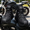 Riding Boots – Knob-Adjustable High-Top Motorcycle Boots, Waterproof Anti-Collision & Non-Slip
