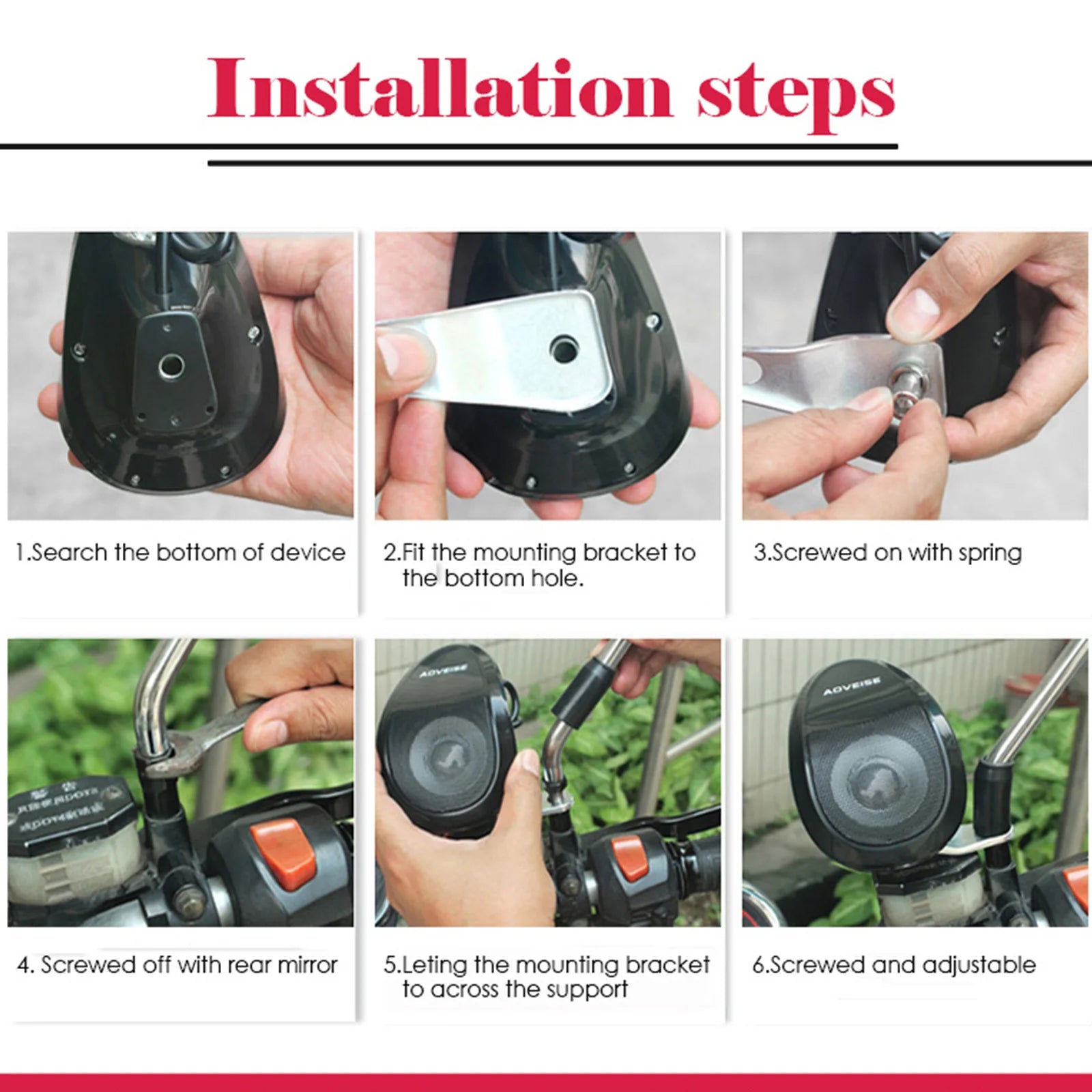 Motorcycle Speakers – Waterproof Bluetooth MP3 & FM Radio