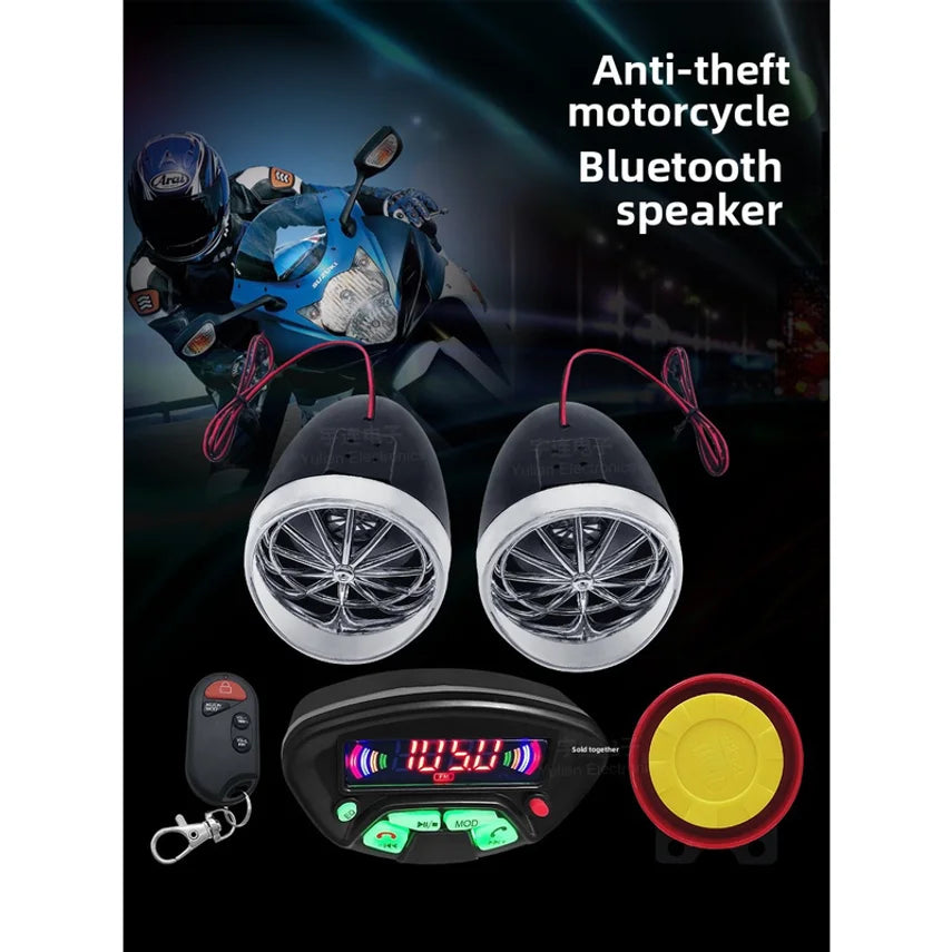 Motorcycle Speakers – Bluetooth Hands-Free, Waterproof FM & MP3 Audio