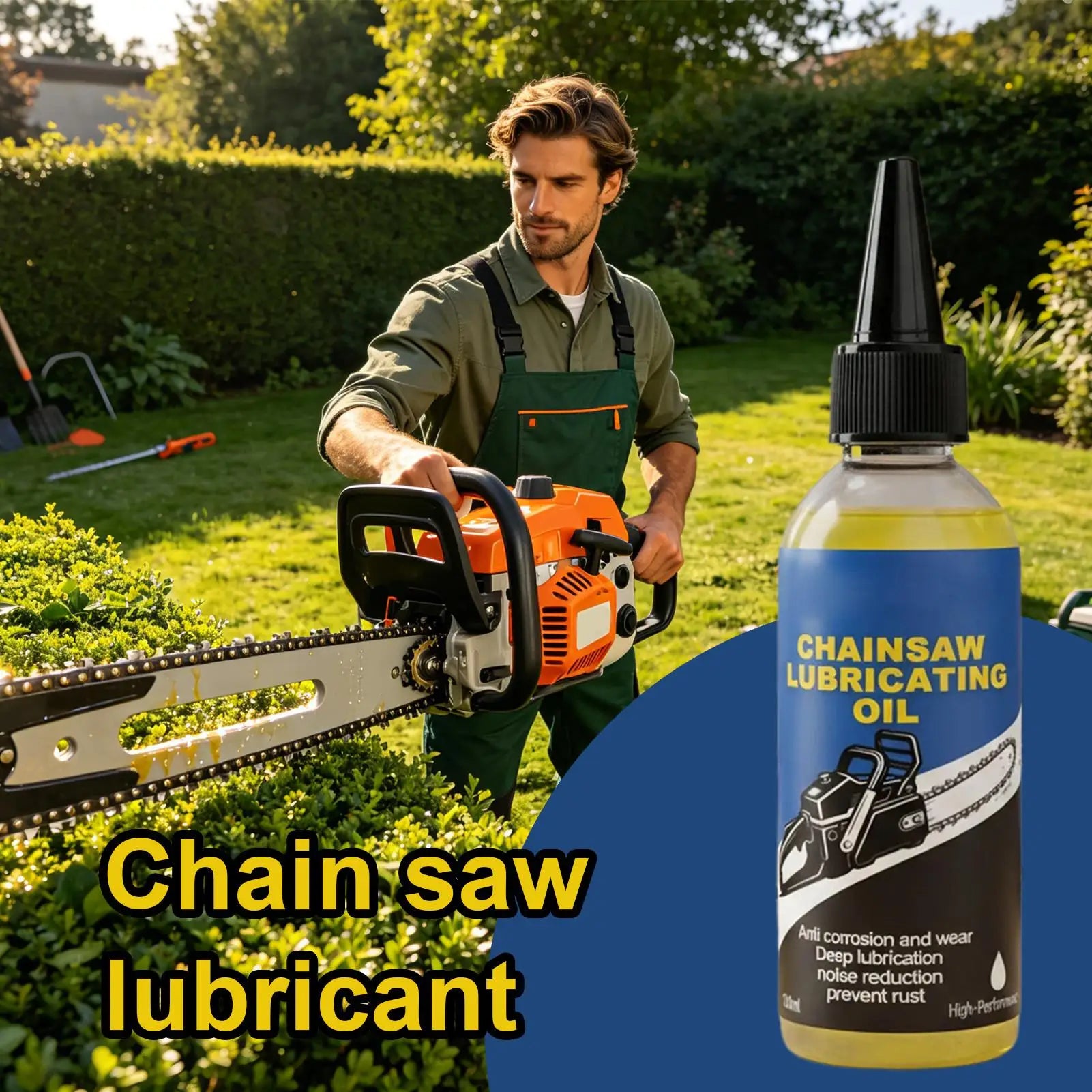 Chainsaw Lubricating Oil 100ml – Anti-Rust Deep Penetrating Chain Lube for Motorcycle Bicycle Chainsaw Hedge Trimmer – $12
