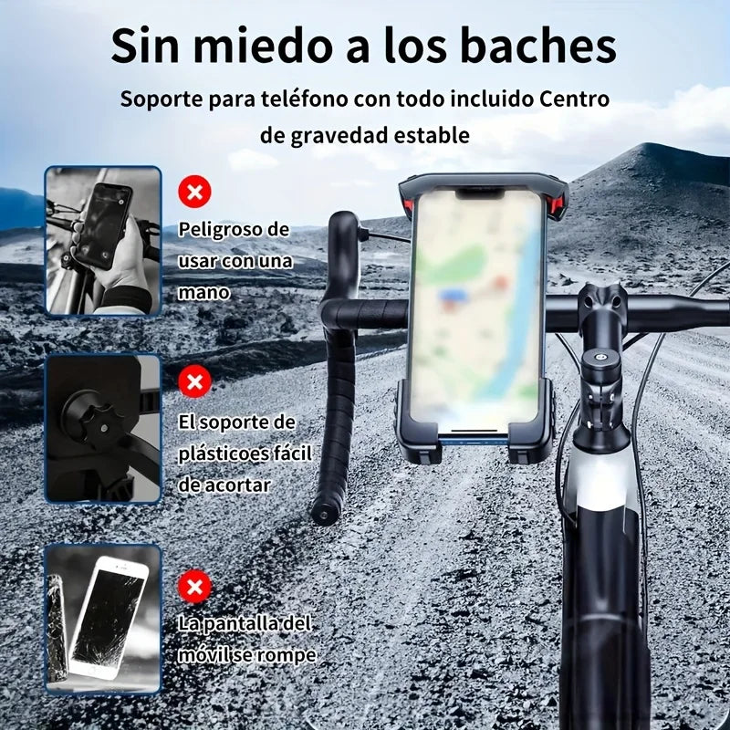 Anti-Vibration Motorcycle Phone Mount – Shockproof Holder for Motorcycles, E-Bikes & Bicycles