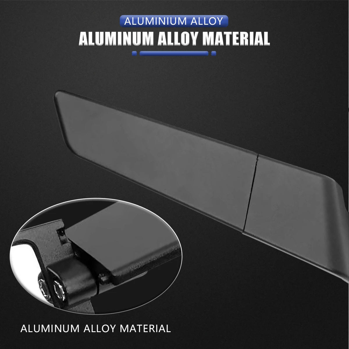 SOYAVISION Stealth Winglet Rotatable Motorcycle Mirror CNC Aluminium Adjustable Rearview Motorcycle Mirror for Yamaha MT-03 MT-07 MT-09 R1 R3 R7 XMAX KTM BMW