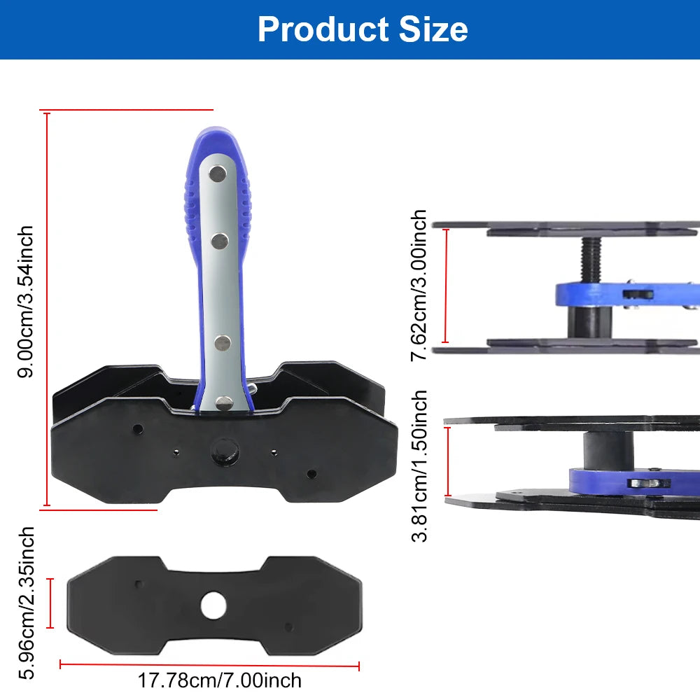 Disc Brake Caliper Ratchet Wrench Piston Spreader Compressor Tool – Brake Caliper Tools – 360° Swing Dual Piston Spreader for Car Motorcycle – S / L – Blue / Red – from $24