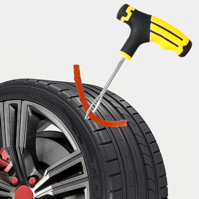 8pcs Emergency Tubeless Tire Repair Kit with Repair Strips – With or Without Storage Box – Car Motorcycle Bicycle – $15