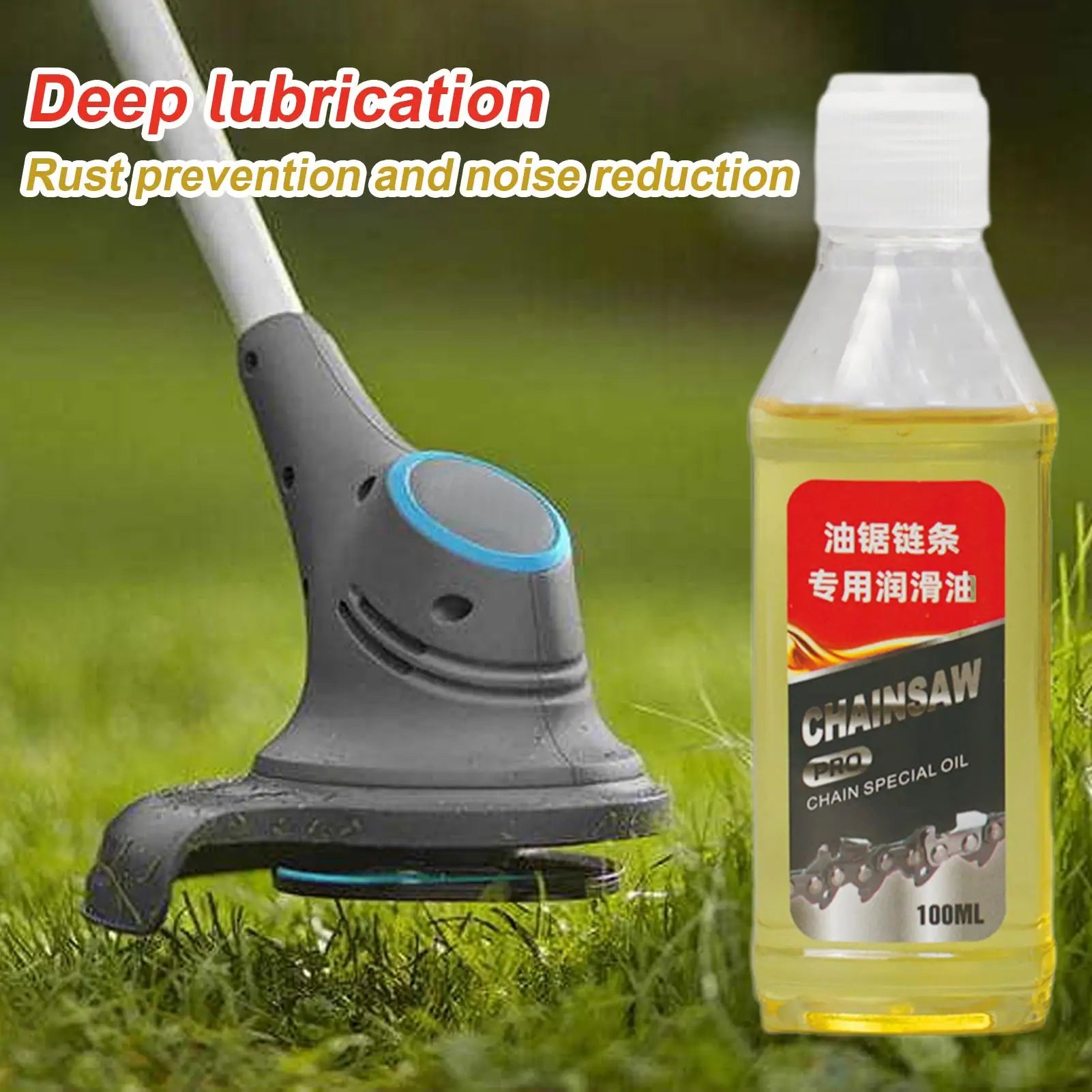 Chainsaw & Garden Tool Chain Oil 100ml – Motorcycle Chain Lube – Anti-Rust Anti-Wear Noise-Reducing Consistent Viscosity – Hedge Trimmer Lawnmower – $14