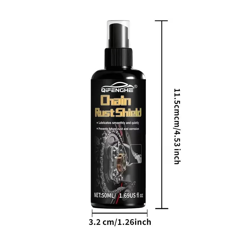 Bike & Motorcycle Chain Lubricant Spray 100ml – Rust Shield Noise Reduction Corrosion Protection – $14