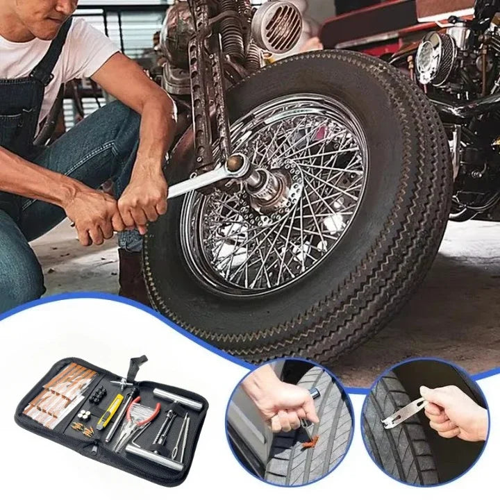 Tubeless Tire Puncture Plug Repair Kit – 33pcs or 45pcs with Storage Box – Car Motorcycle Bike Truck SUV – $18–20