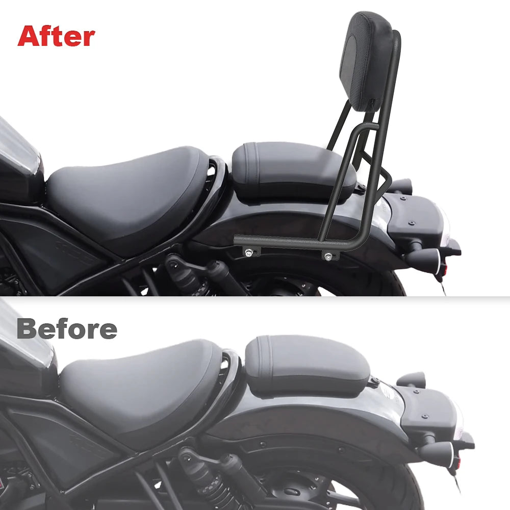 Motorcycle Passenger Sissy Bar Backrest with Cushion Pad CMX1100 CMX 1100 2021 2022 2023 2024 2025 Fit For Honda