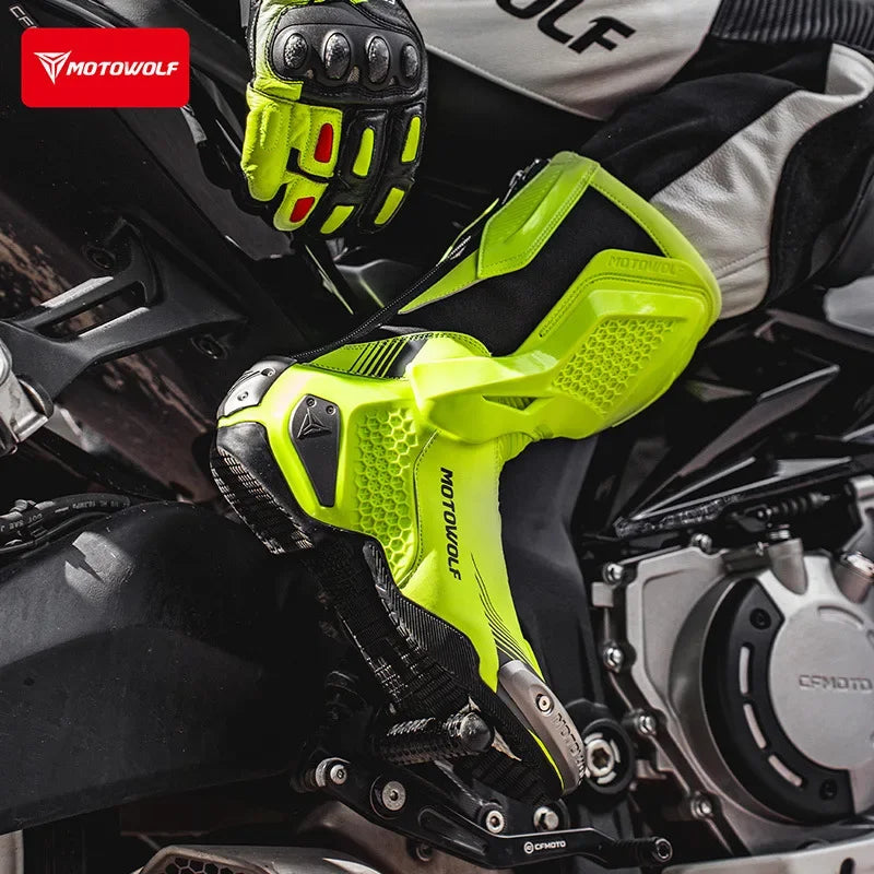 Riding Boots – Off-Road Motorcycle Racing Boots, Anti-Slip & Protective Touring Shoes