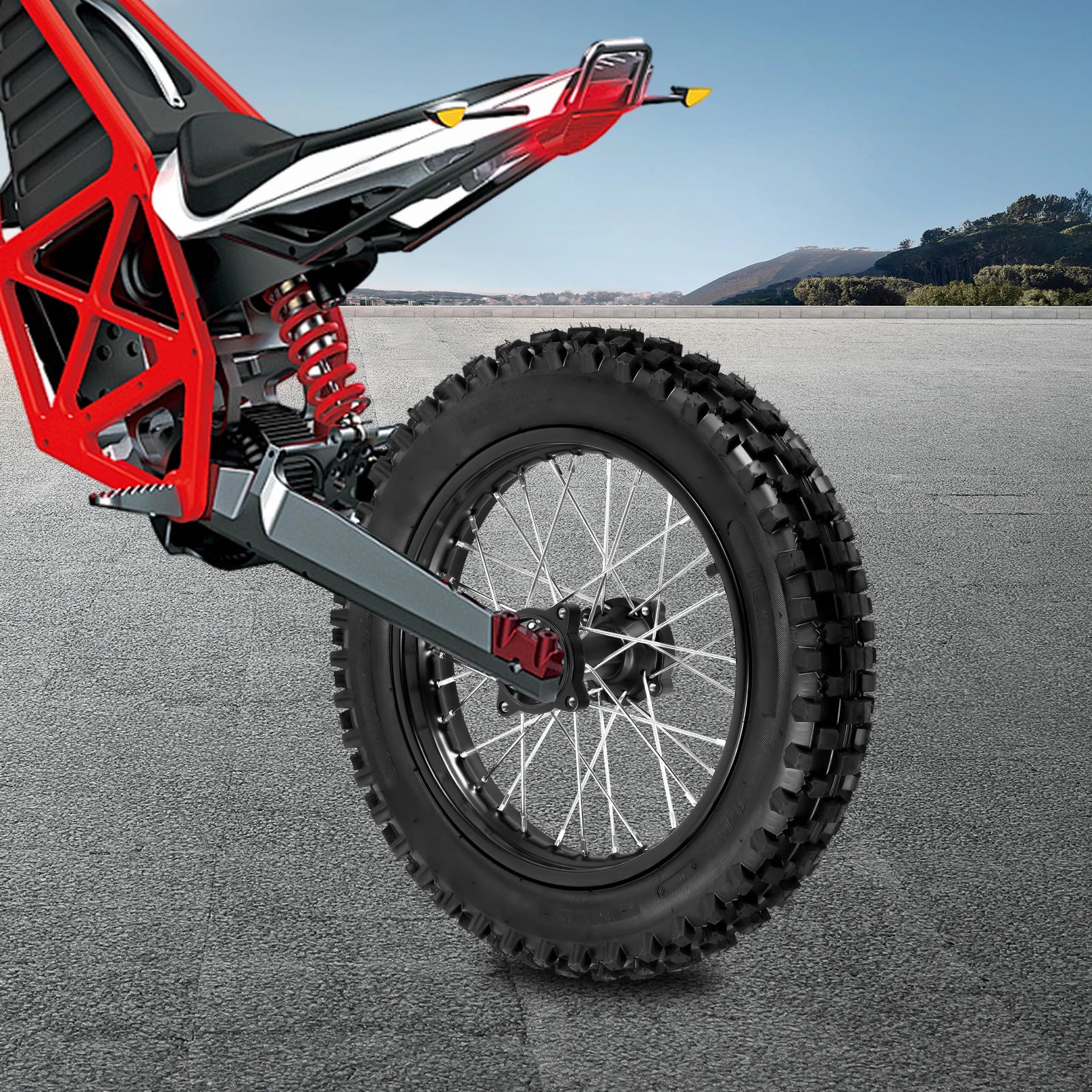 High-Strength 6-Ply Motorcycle Tire – Rubber & Steel Tube-Type Replacement Tire, C Load Range