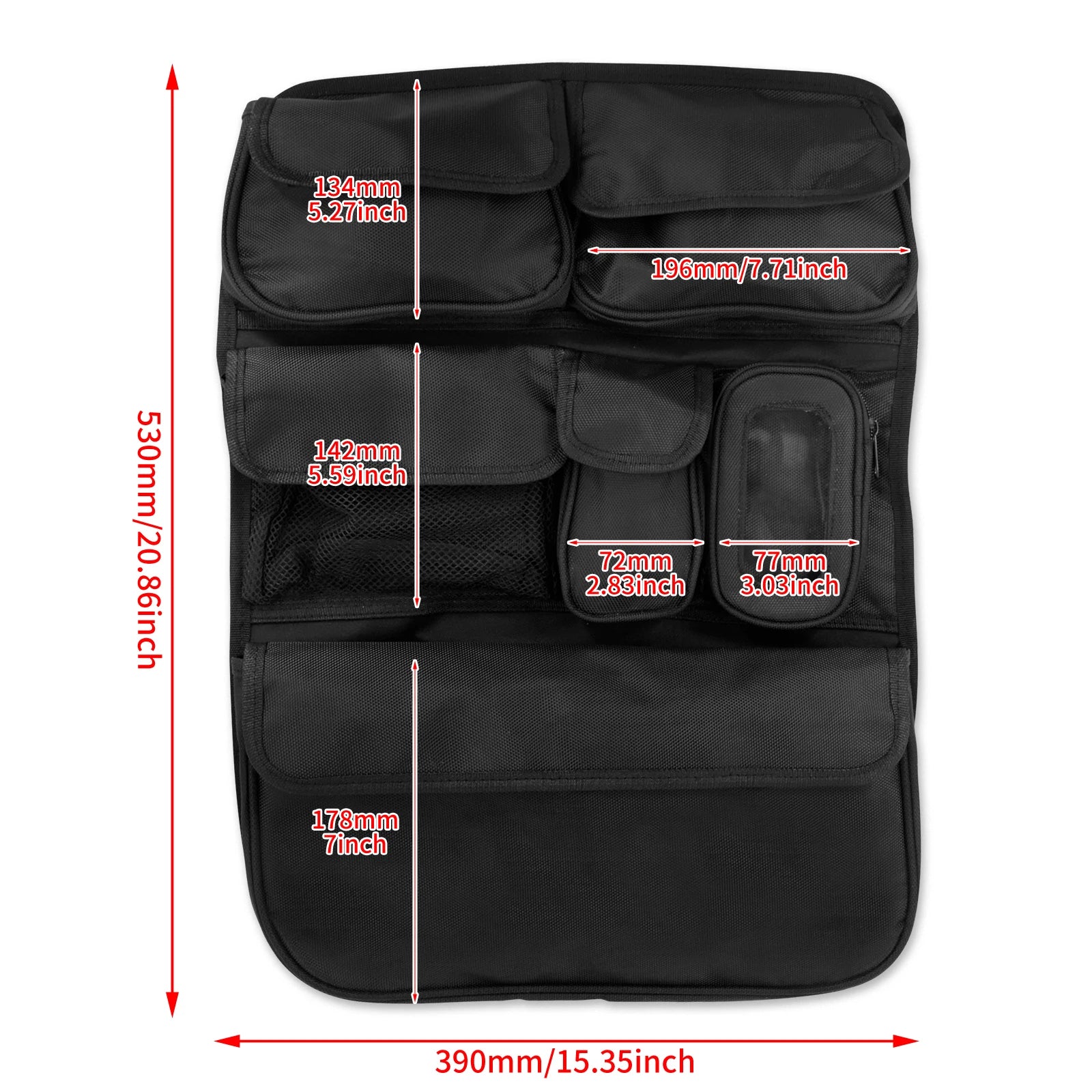 REWMTER Motorcycle Saddlebag Tour Luggage Organizer Lid Storage Bag for Harley Touring Road King Street Glide FLHR FLHTK 2014-Later – Nylon Waterproof Felt-Lined