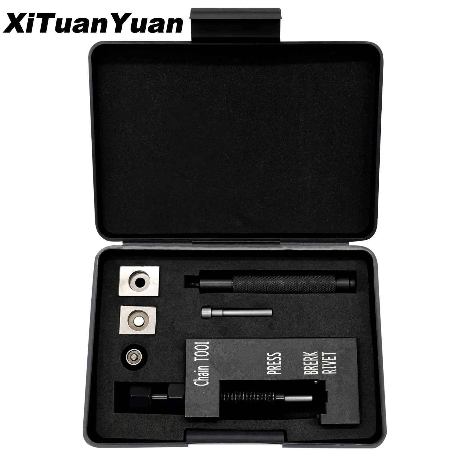 Motorcycle Chain Breaker & Disassembly Tool Kit – for 520 525 530 Chain – Rivet Link Willow Nail Kit – $50