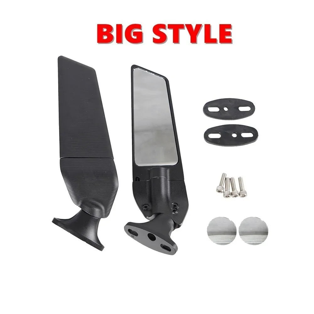 CSSPORT 2-Piece Adjustable Wind Wing Rotating Rearview Mirror for Honda CBR 250R 300R 500R 600R 650R CBR1000RR Aluminium Alloy