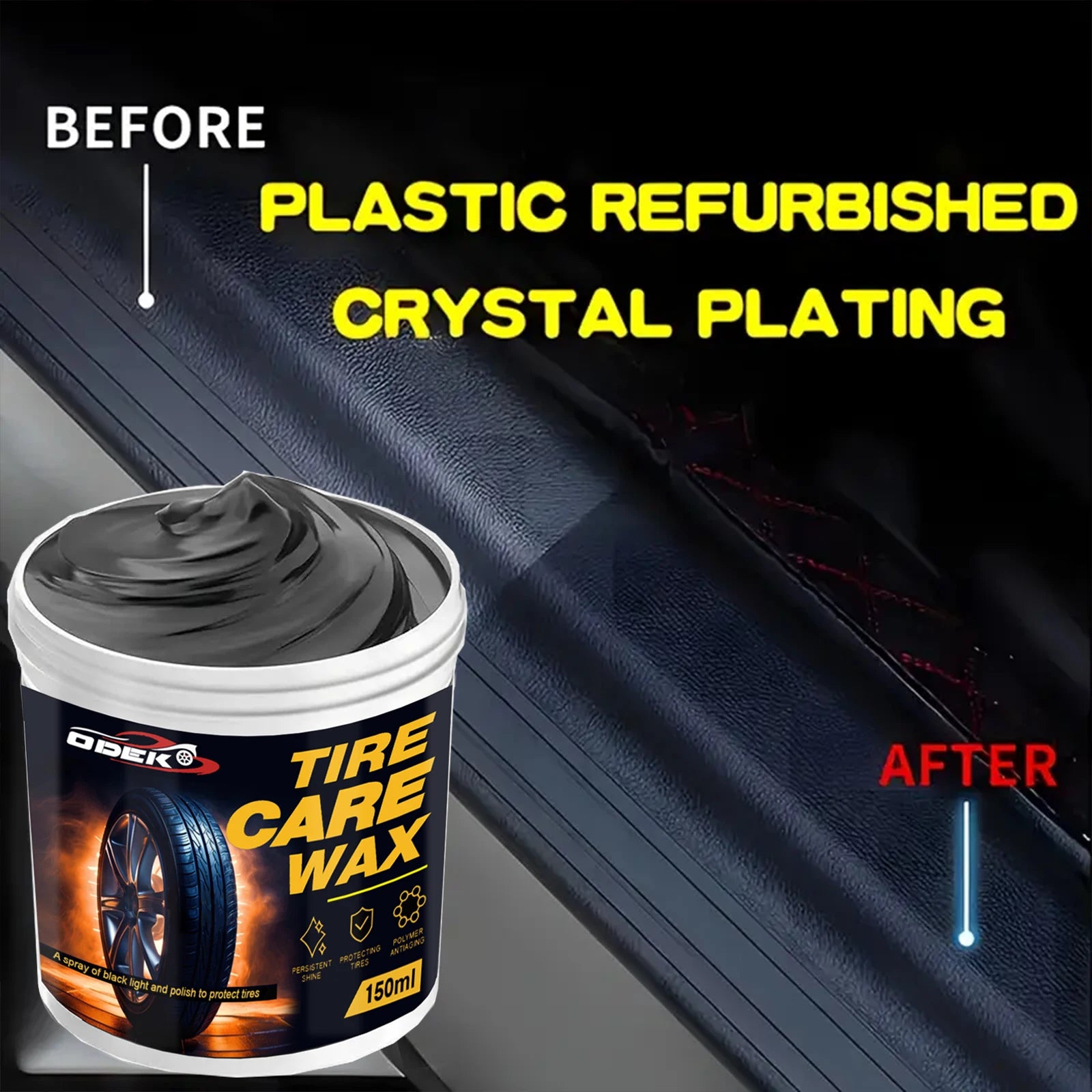 Ultimate Tire Shine Spray & Dressing 150ml – High Gloss Black Tire Polish UV Protection Long-Lasting Coating for Cars – $27
