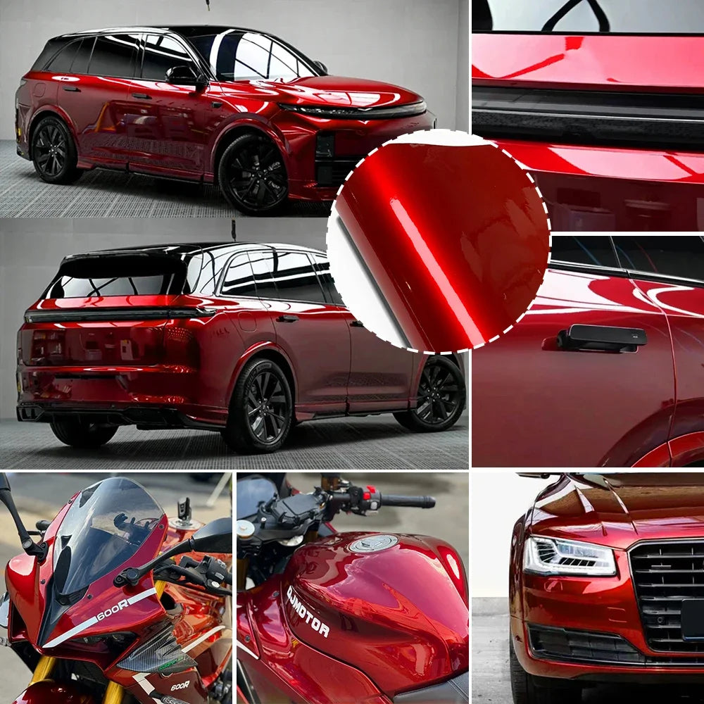 Decorative Vinyl Wrap Film 150cm – Python Camouflage / Carbon Fiber / Auroral Red / Matte Dark Red – Anti-Scratch Waterproof Self-Adhesive PVC – Car Motorcycle Helmet – 10–50cm Wide – $7–46