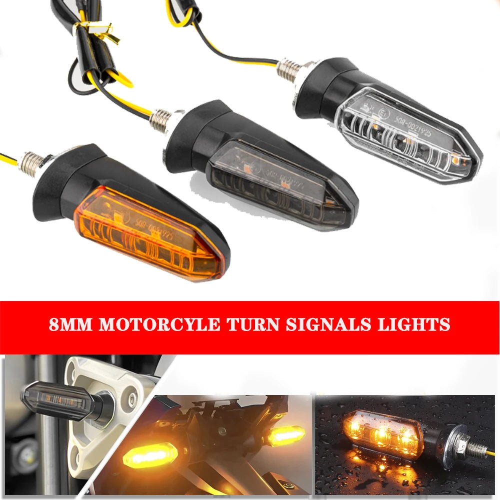 LED Turn Signal Bulbs – 8mm Mini Flashing Motorcycle Indicator Lights