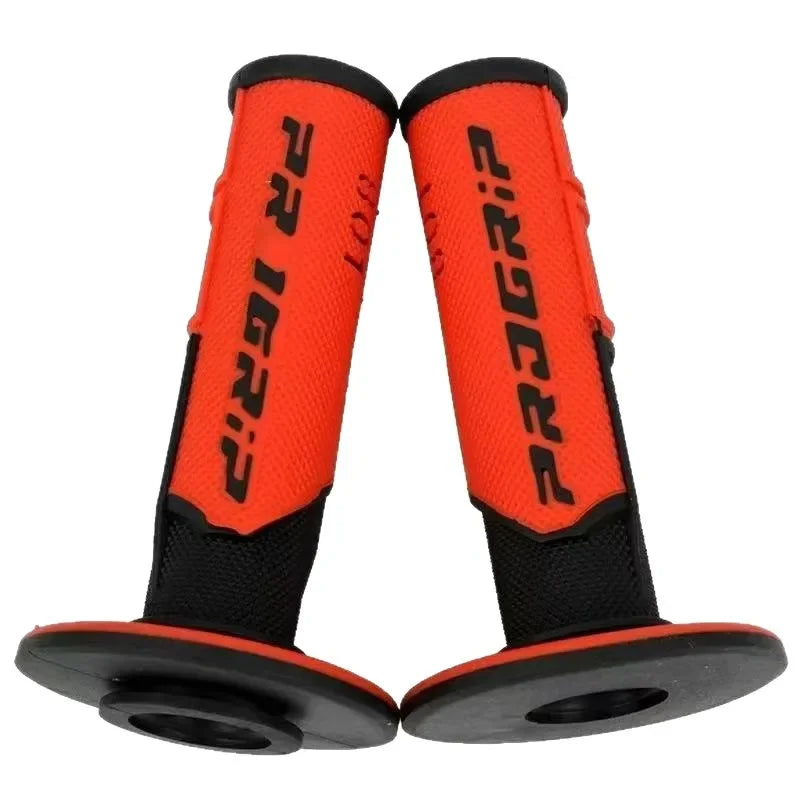 Motorcycle Handlebar Grips Universal Left 22mm Right 24mm 7/8" Rubber Tacky Gel Anti-Slip Vibration Reduction Off-Road Hand Grips Direct Install for Motorcycle ATV Motocross Dirt Bike – 7 Colors