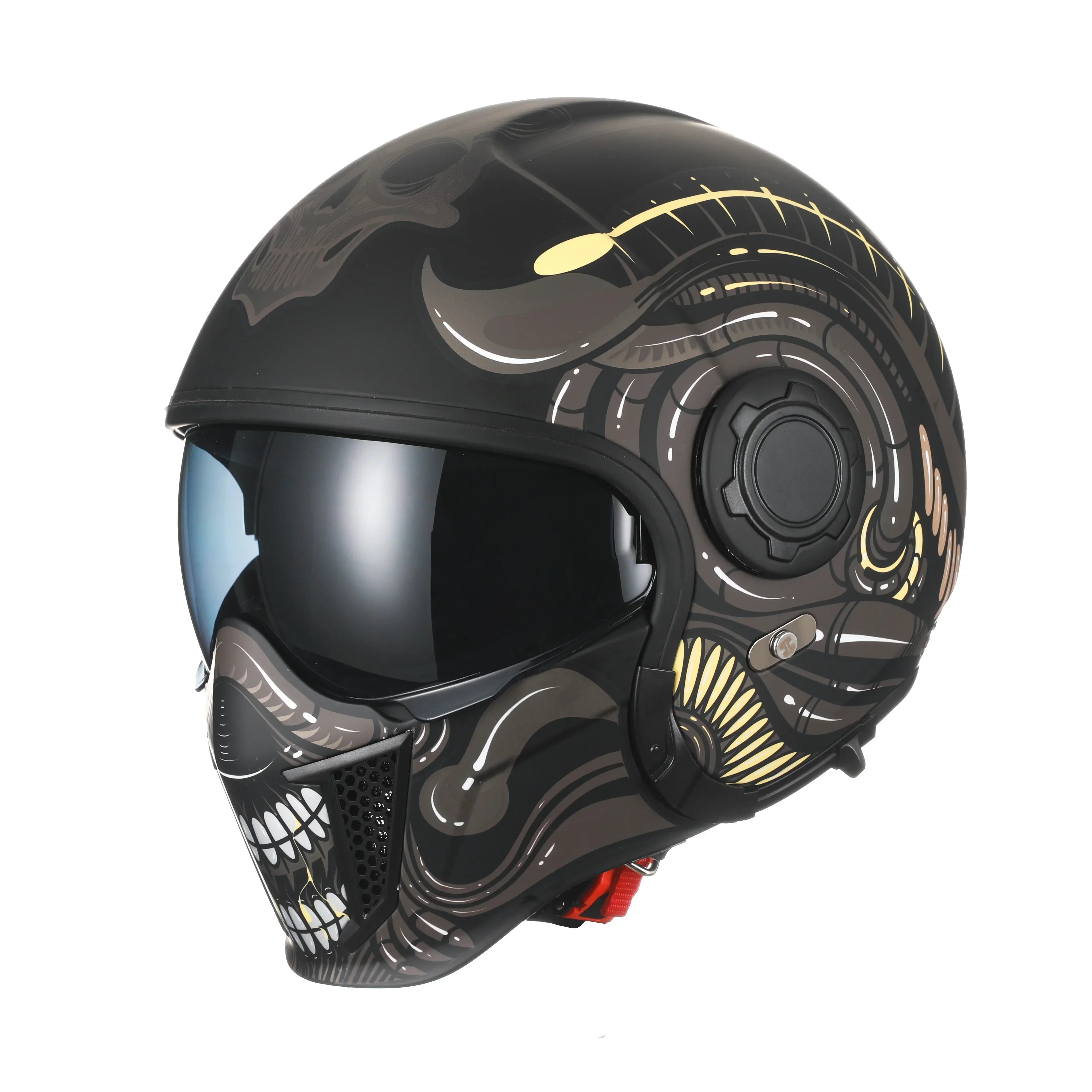 Retro Modular Helmet with DOT ECE Certification