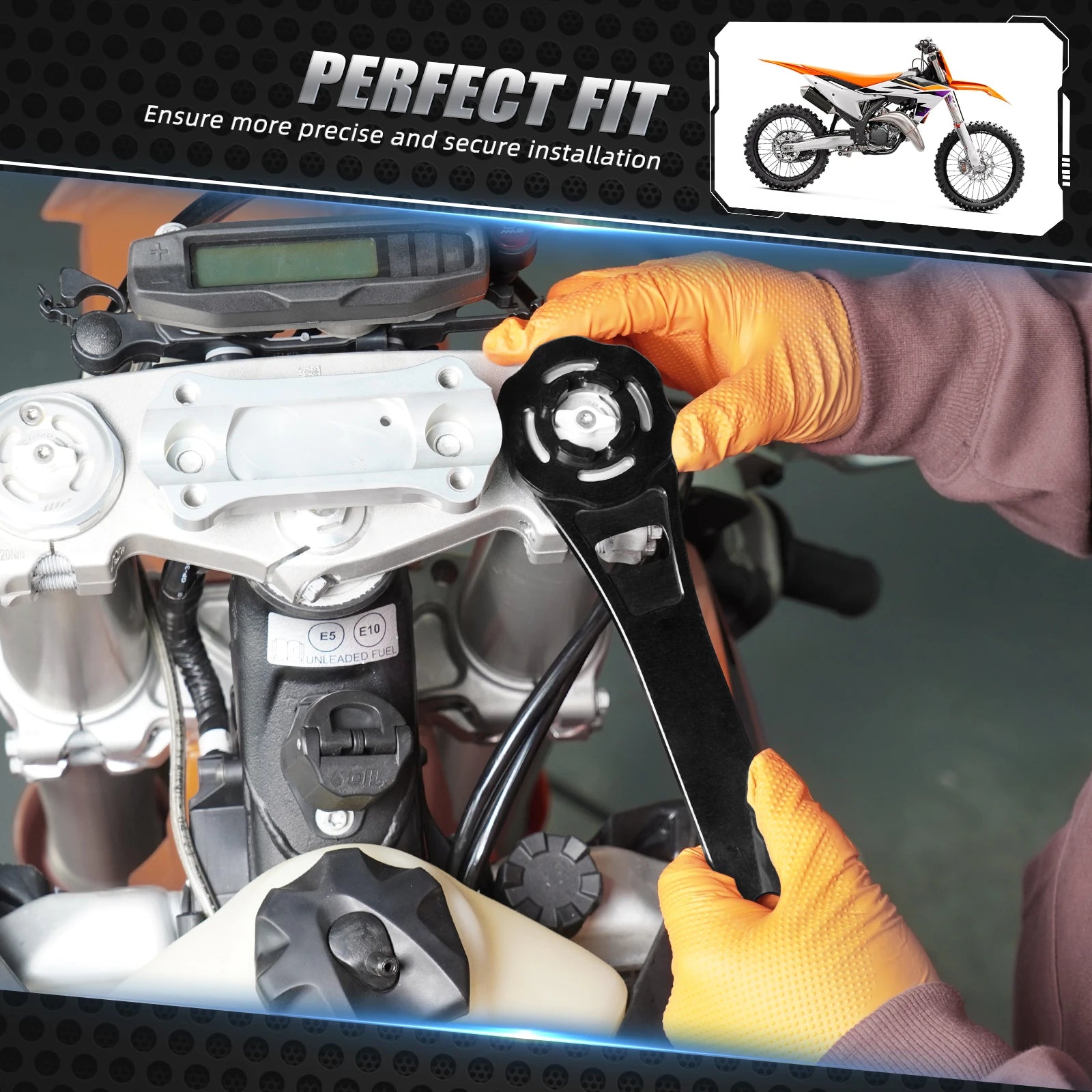 NICECNC 48mm Fork Cap Suspension Tool – WP XACT-USD Closed Cartridge – 7075 Aluminum – KTM / Husqvarna / GasGas 2023–2024 – $39