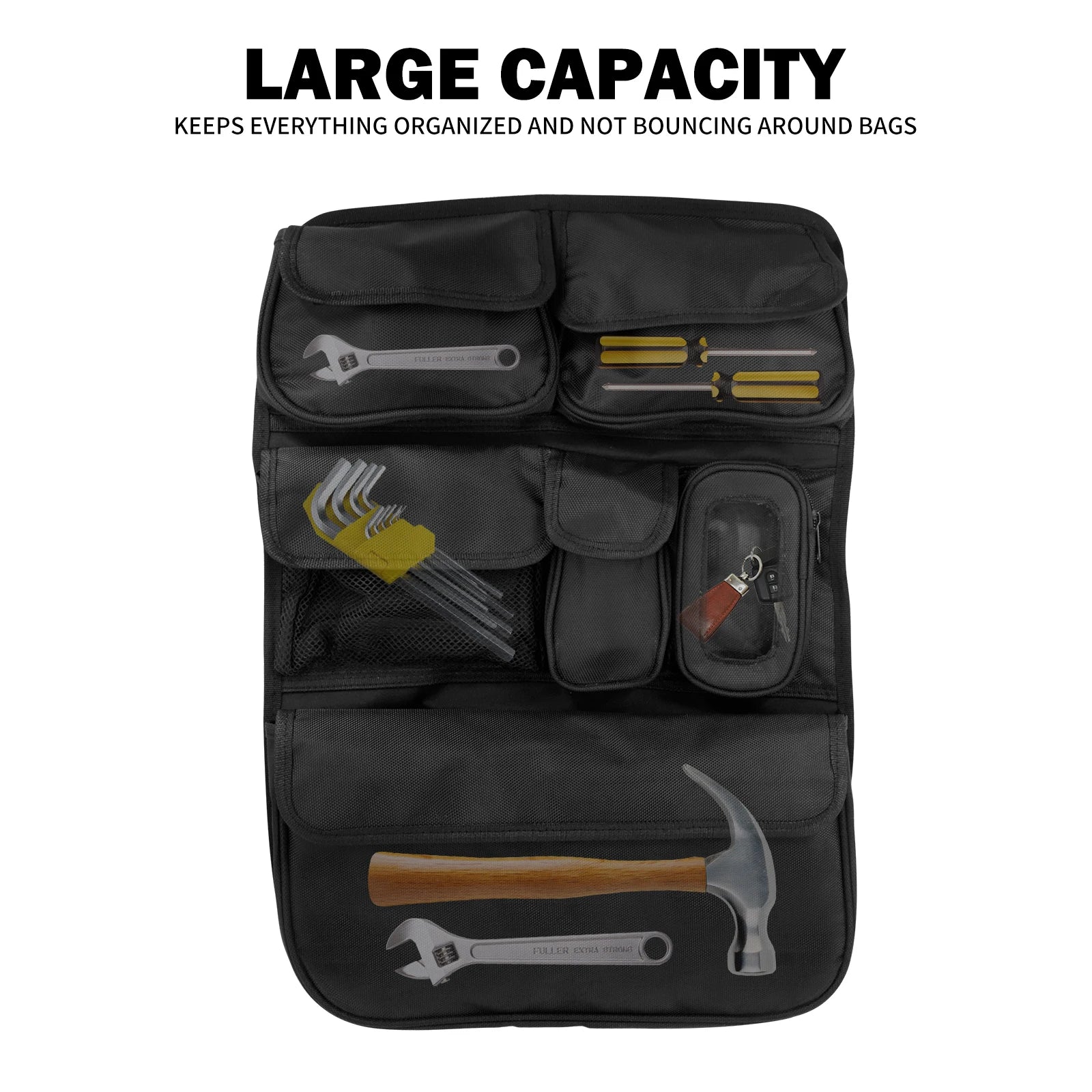 REWMTER Motorcycle Saddlebag Tour Luggage Organizer Lid Storage Bag for Harley Touring Road King Street Glide FLHR FLHTK 2014-Later – Nylon Waterproof Felt-Lined