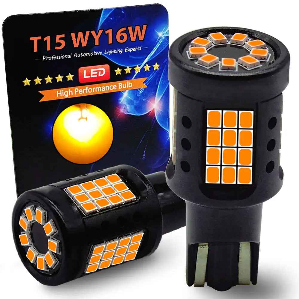 LED Turn Signal Bulbs – 2500LM W16W WY16W 921 T15 CANBUS LED Bulbs